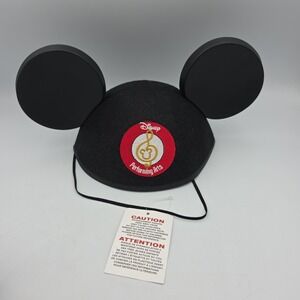 Disney Parks Mickey Mouse Ears Performing Arts Black Hat Adult One Size NEW!